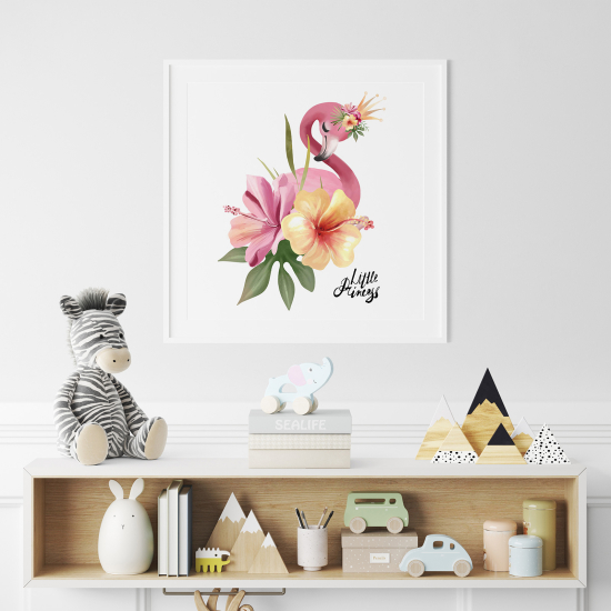 Poster for Kids - Pink Flamingo