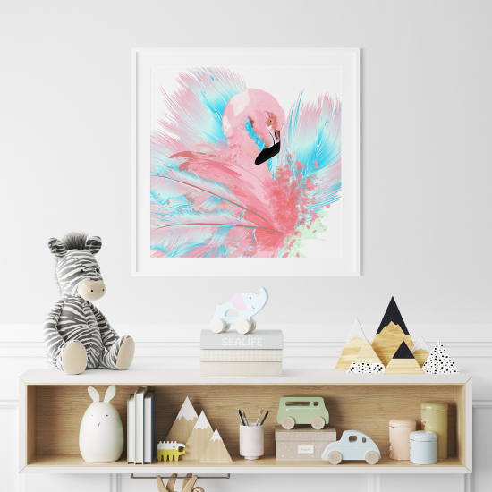 Poster for Kids - Pink Flamingo