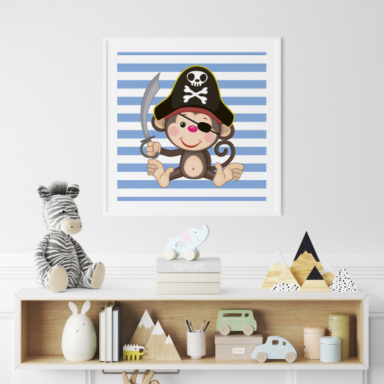 Poster for Kids - Pirate monkey