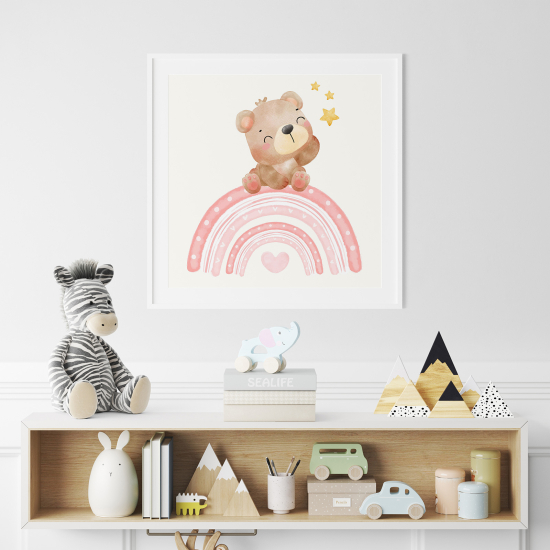 Poster for Kids - Rainbow Bear