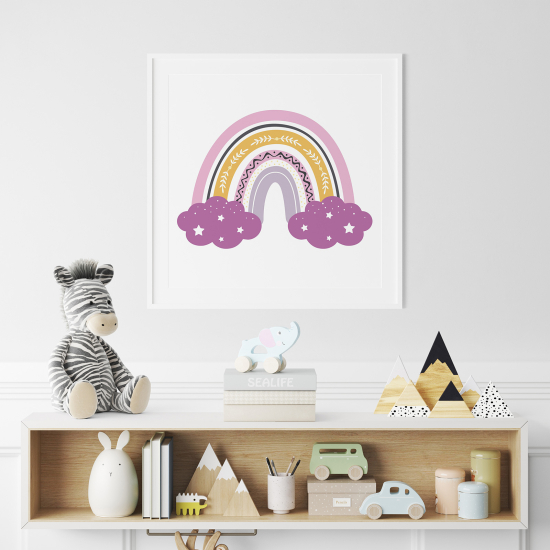 Poster for Kids - Rainbow clouds