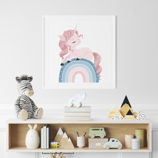 Poster for Kids - Rainbow Unicorn