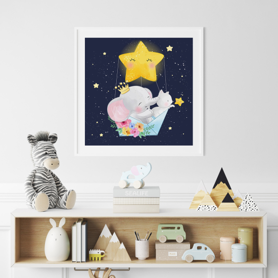 Poster for Kids - Star Elephant