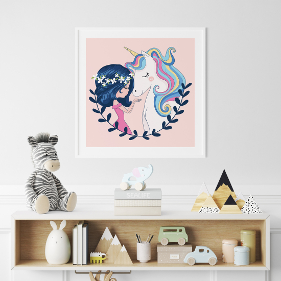 Poster for Kids - Unicorn Girl