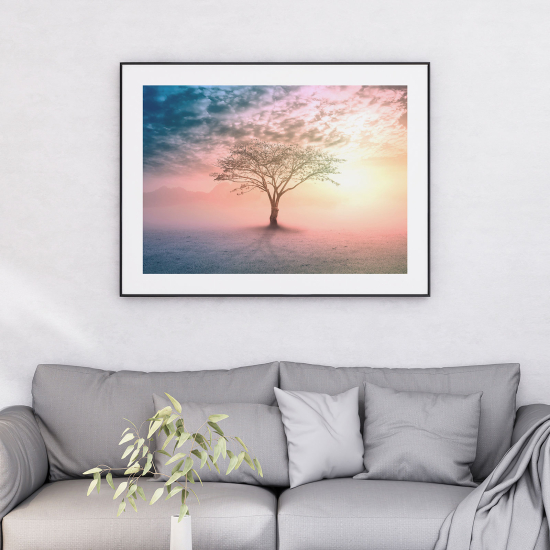 Poster - Sunset tree