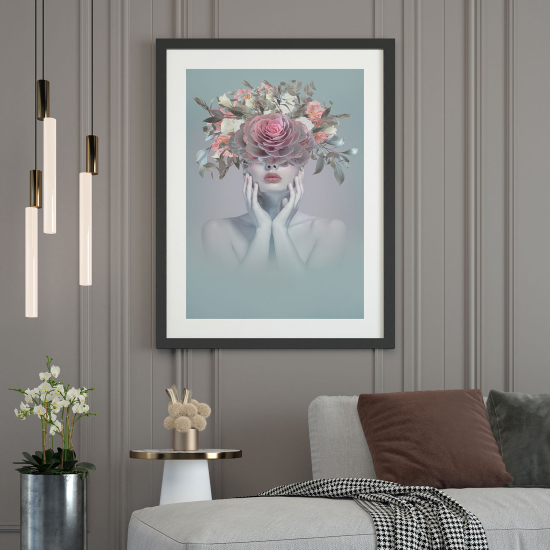 Poster - Woman Flowers