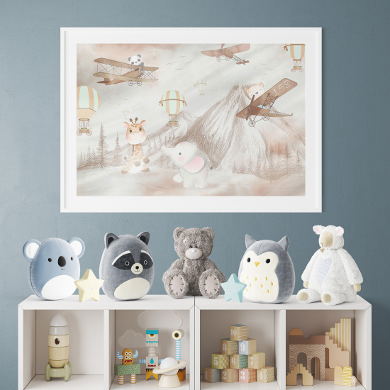 Posters for Kids - Airplanes and Animals