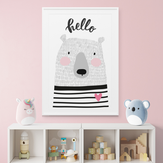 Posters for Kids - Bear hello