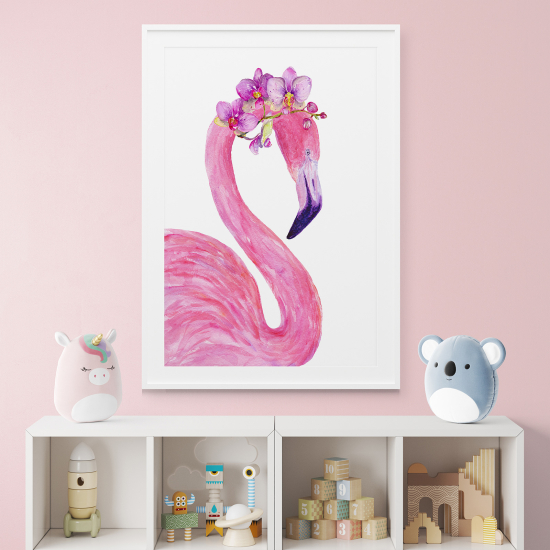 Posters for Kids - Pink flamingo