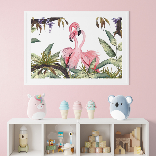 Posters for Kids - Pink flamingos