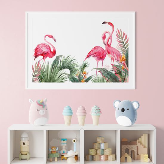 Posters for Kids - Pink flamingos