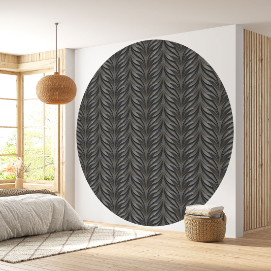 Round / Circle Wall Mural - Wallpaper - 3D Design