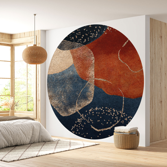 Round / Circle Wall Mural - Wallpaper - Abstract