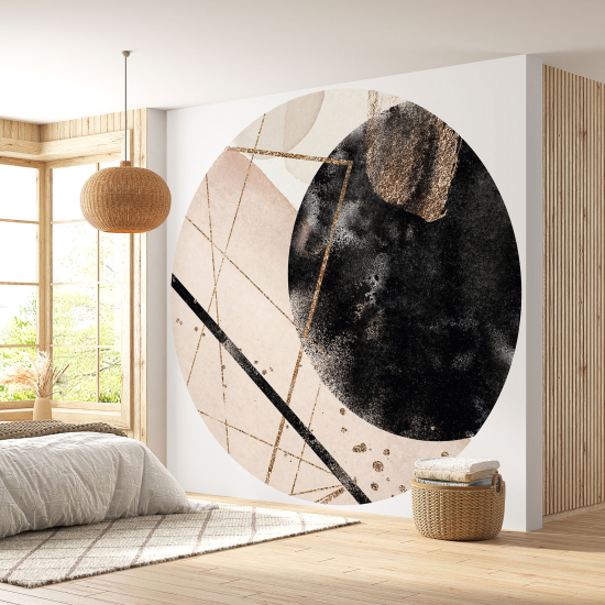 Round / Circle Wall Mural - Wallpaper - Abstract