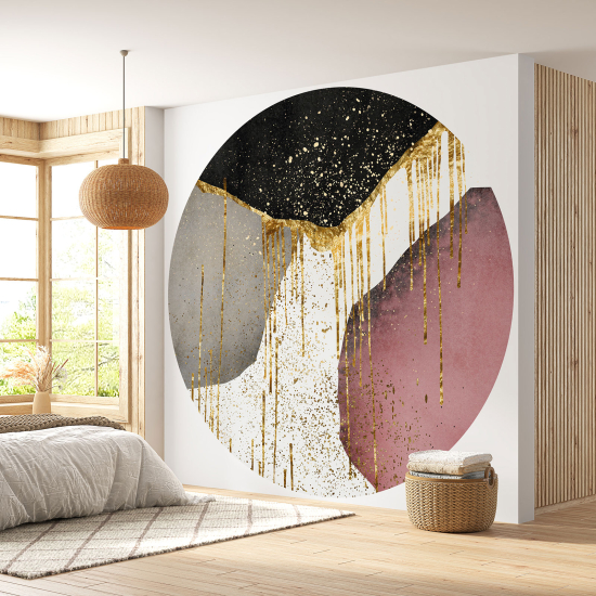 Round / Circle Wall Mural - Wallpaper - Abstract