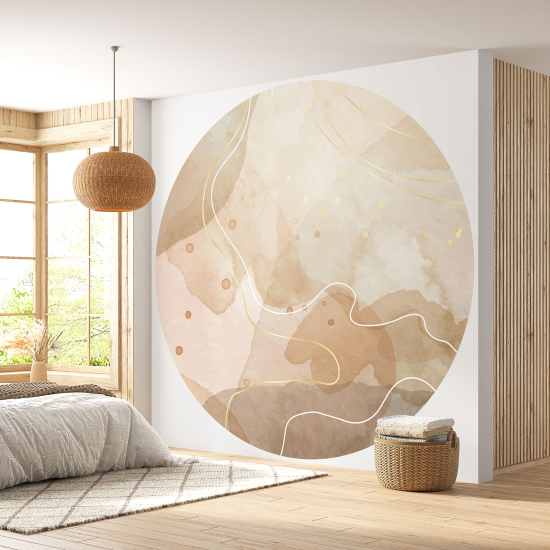 Round / Circle Wall Mural - Wallpaper - Abstract