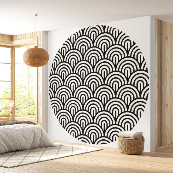 Round / Circle Wall Mural - Wallpaper - Arches design