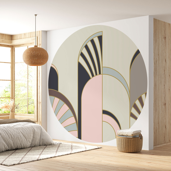 Round / Circle Wall Mural - Wallpaper - Arches design