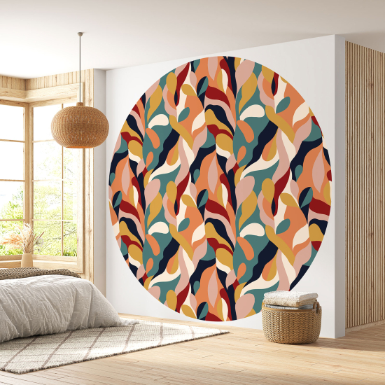 Round / Circle Wall Mural - Wallpaper - Design