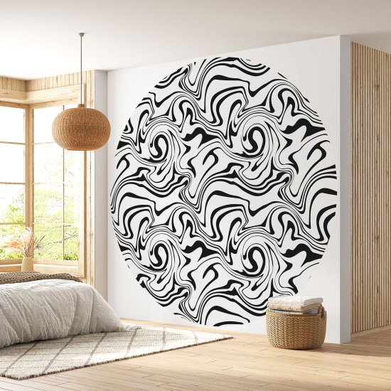 Round / Circle Wall Mural - Wallpaper - Design