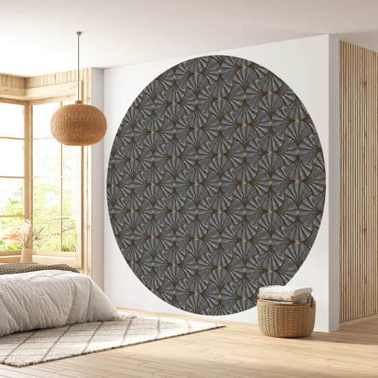 Round / Circle Wall Mural - Wallpaper - Design