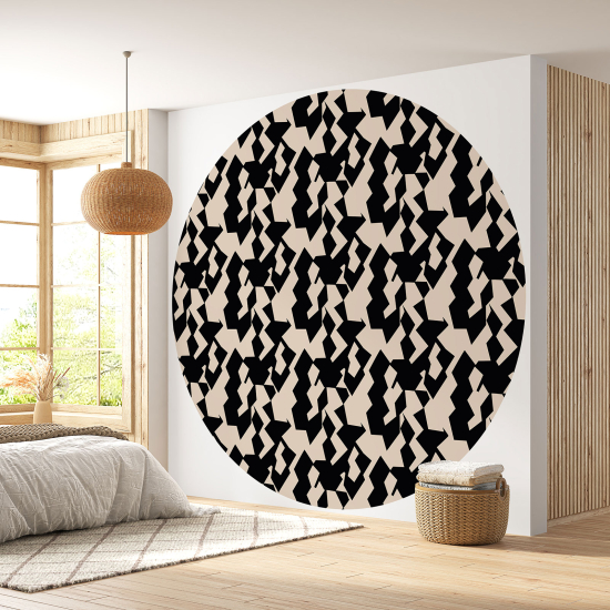 Round / Circle Wall Mural - Wallpaper - Design