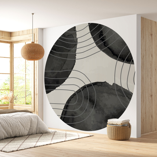 Round / Circle Wall Mural - Wallpaper - Design