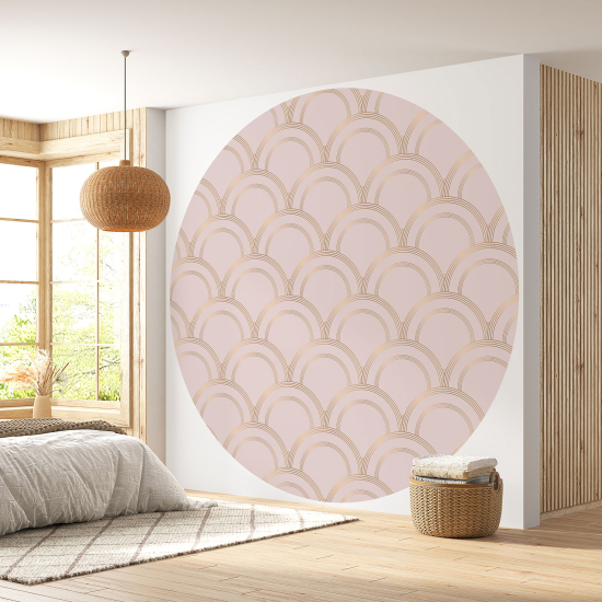 Round / Circle Wall Mural - Wallpaper - Elegant pattern