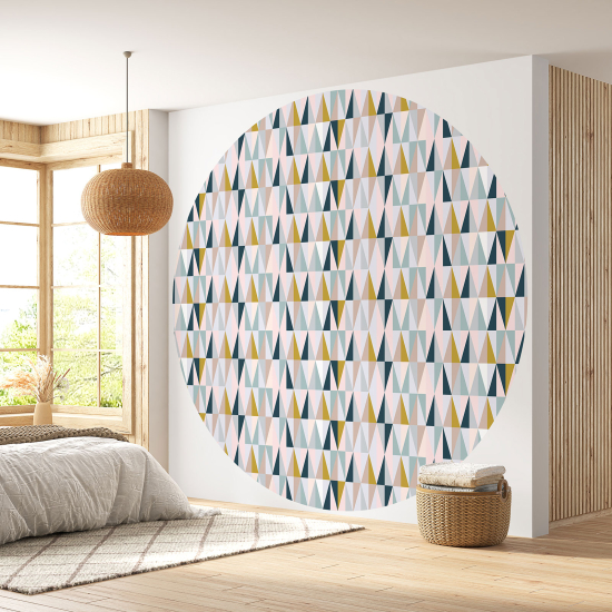 Round / Circle Wall Mural - Wallpaper - Geometric pattern