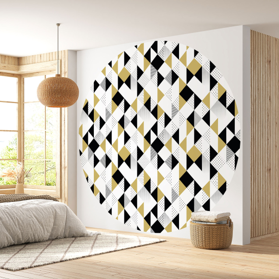 Round / Circle Wall Mural - Wallpaper - Geometric pattern