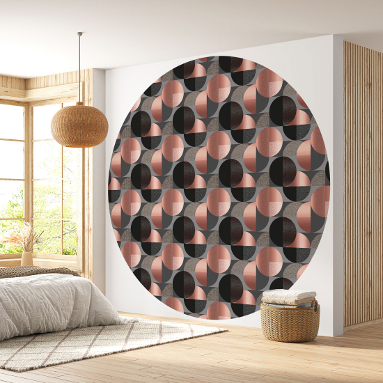 Round / Circle Wall Mural - Wallpaper - Geometric pattern