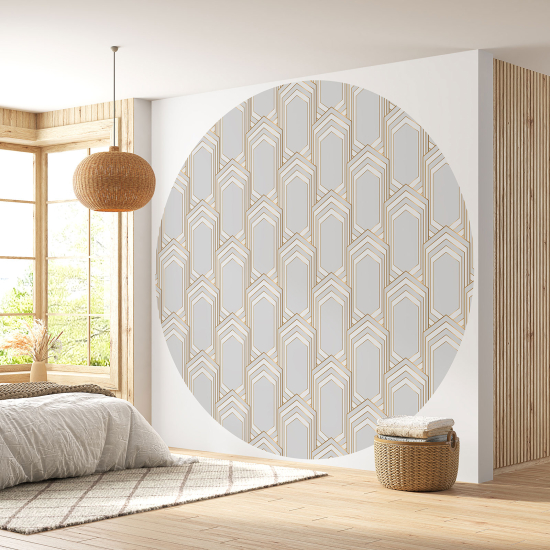 Round / Circle Wall Mural - Wallpaper - Geometric pattern