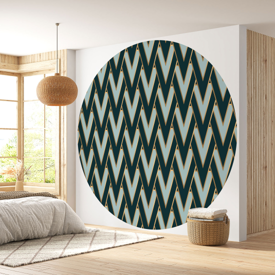 Round / Circle Wall Mural - Wallpaper - Geometric pattern