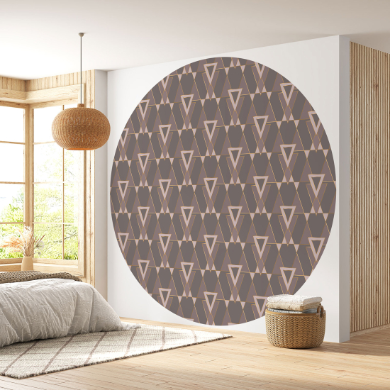 Round / Circle Wall Mural - Wallpaper - Geometric pattern