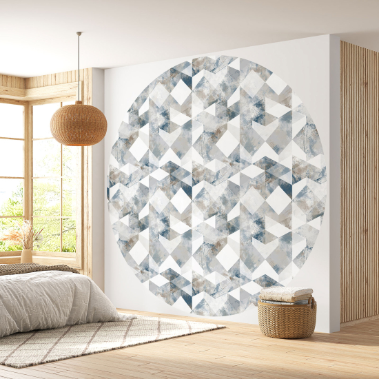 Round / Circle Wall Mural - Wallpaper - Geometric pattern