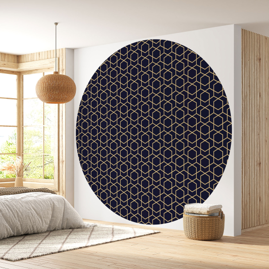 Round / Circle Wall Mural - Wallpaper - Geometric pattern