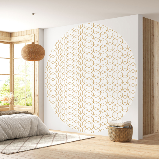 Round / Circle Wall Mural - Wallpaper - Geometric pattern