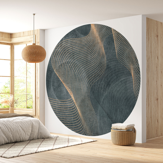 Round / Circle Wall Mural - Wallpaper - Geometric pattern