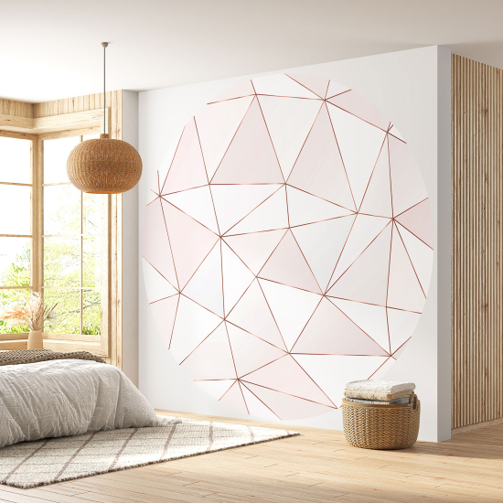 Round / Circle Wall Mural - Wallpaper - Geometric pattern