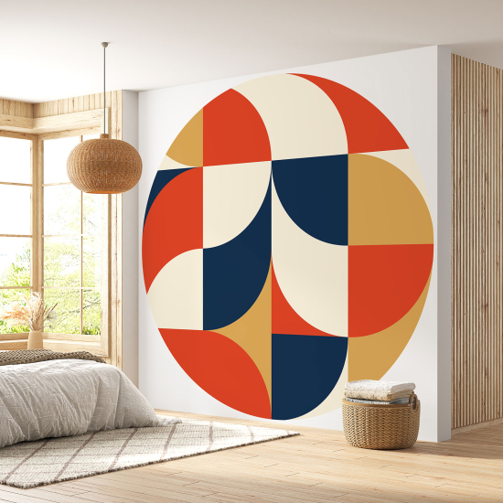 Round / Circle Wall Mural - Wallpaper - Geometric pattern