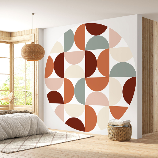 Round / Circle Wall Mural - Wallpaper - Geometric pattern