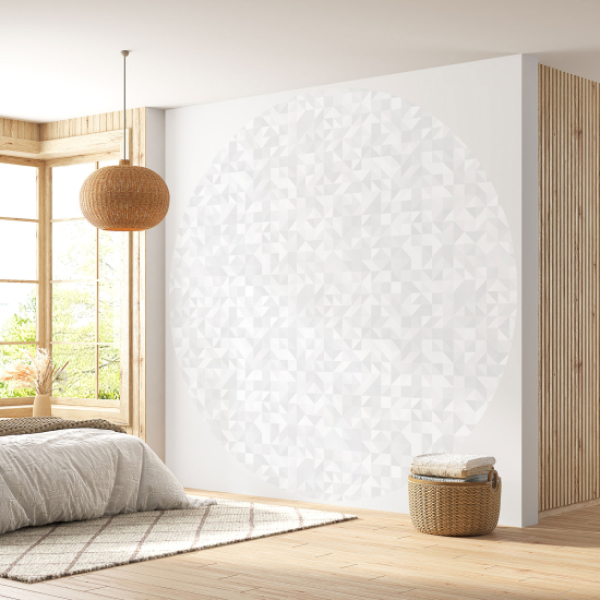 Round / Circle Wall Mural - Wallpaper - Mosaic