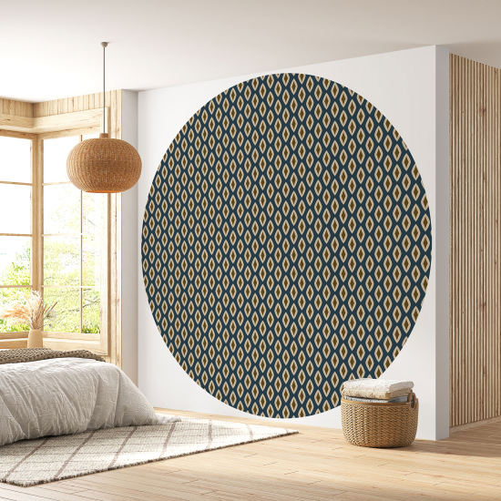 Round / Circle Wall Mural - Wallpaper - Oriental pattern