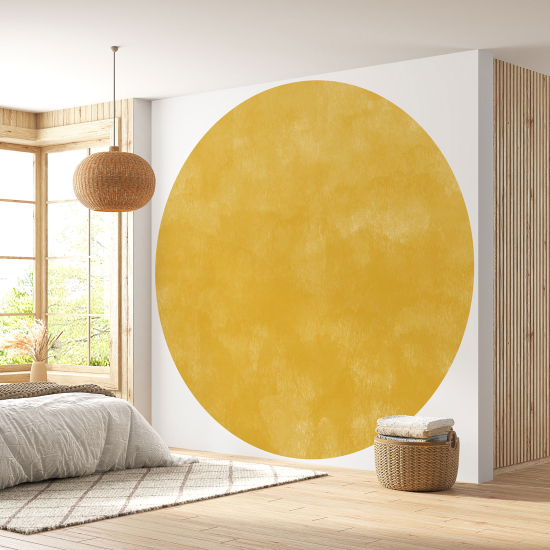 Round / Circle Wall Mural - Wallpaper - Trendy Color