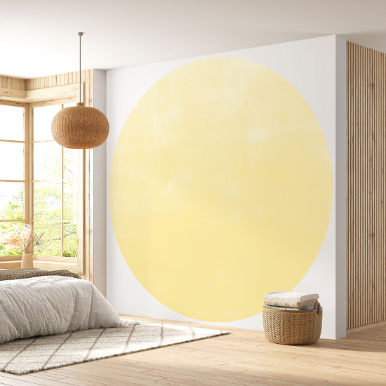 Round / Circle Wall Mural - Wallpaper - Trendy Color