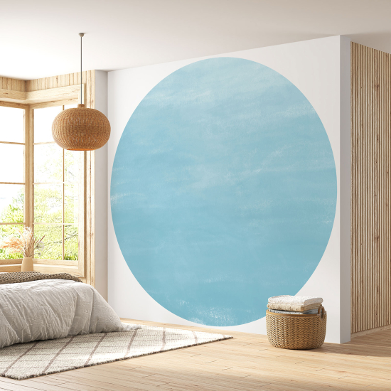 Round / Circle Wall Mural - Wallpaper - Trendy Color