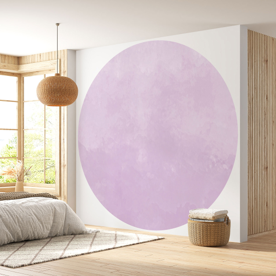 Round / Circle Wall Mural - Wallpaper - Trendy Color