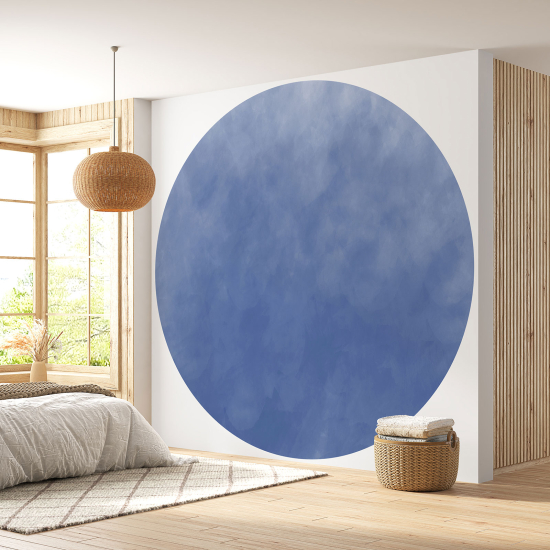 Round / Circle Wall Mural - Wallpaper - Trendy Color