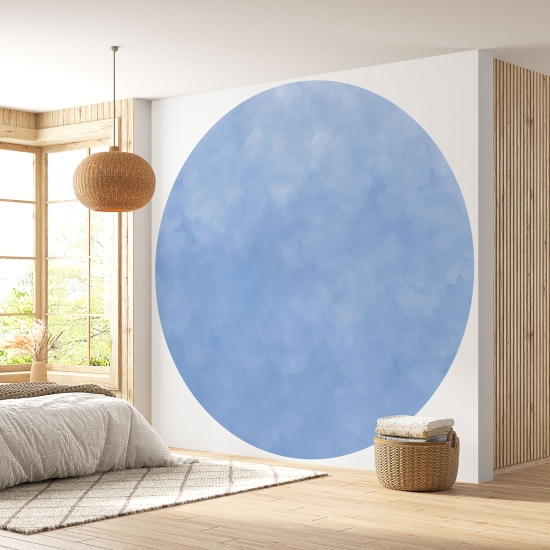 Round / Circle Wall Mural - Wallpaper - Trendy Color