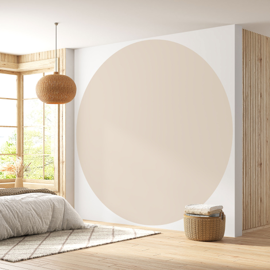 Round / Circle Wall Mural - Wallpaper - Trendy Color